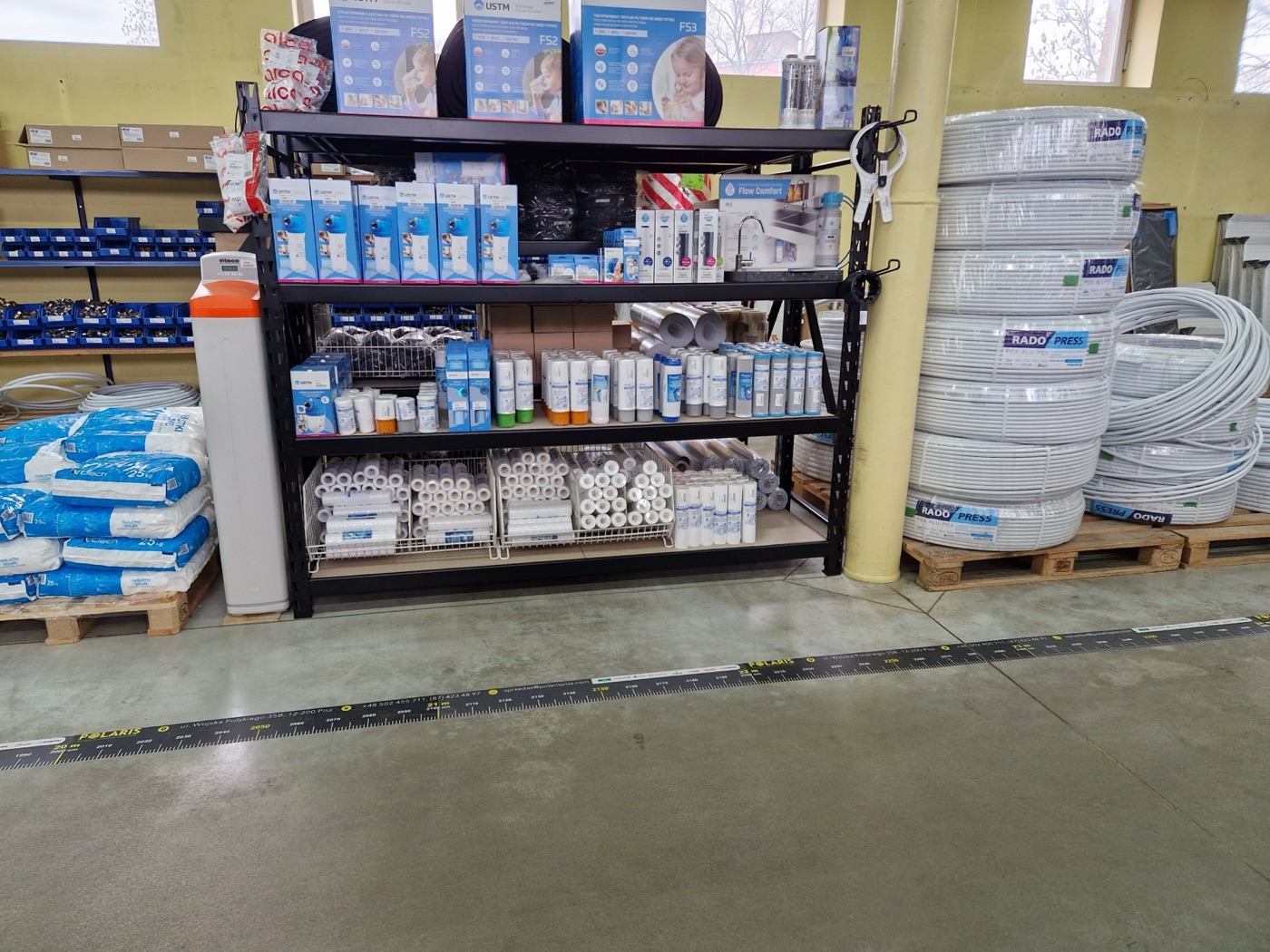 Filtry wody i rury instalacyjne